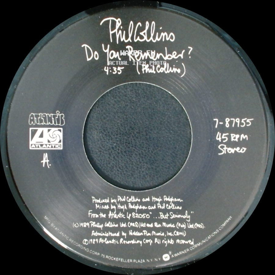 Phil Collins - I Wish It Would Rain Down (Demo) / Do You Remember? side B