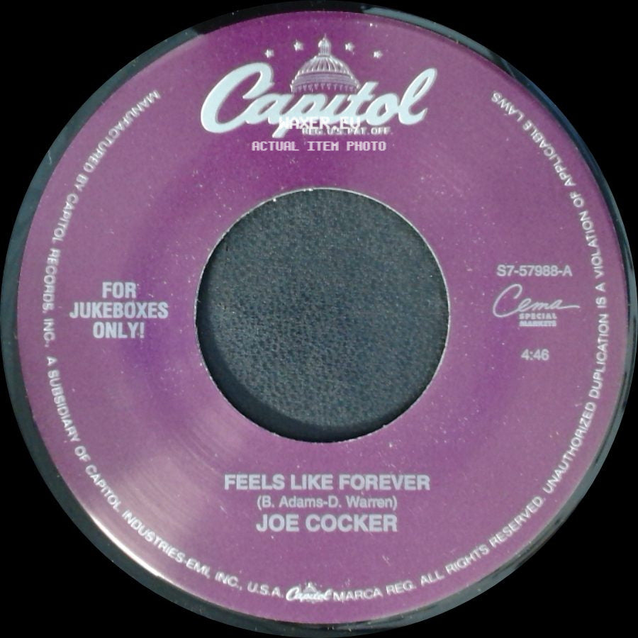 Joe Cocker - Feels Like Forever / When The Night Comes side A