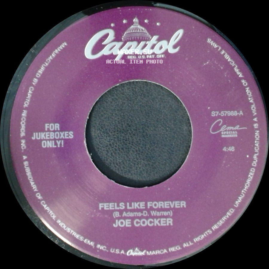 Joe Cocker - Feels Like Forever / When The Night Comes side A