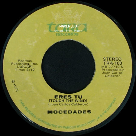 Mocedades - Eres Tu (Touch The Wind) / Touch The Wind (Eres Tu) side A