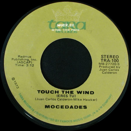 Mocedades - Eres Tu (Touch The Wind) / Touch The Wind (Eres Tu) side B