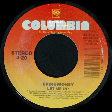 Eddie Money - Let Me In / Forget About Love side A