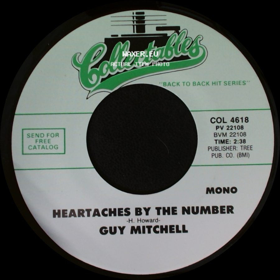 Guy Mitchell - Heartaches By The Number / Singing The Blues side A