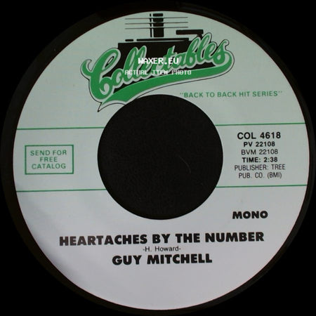Guy Mitchell - Heartaches By The Number / Singing The Blues side A
