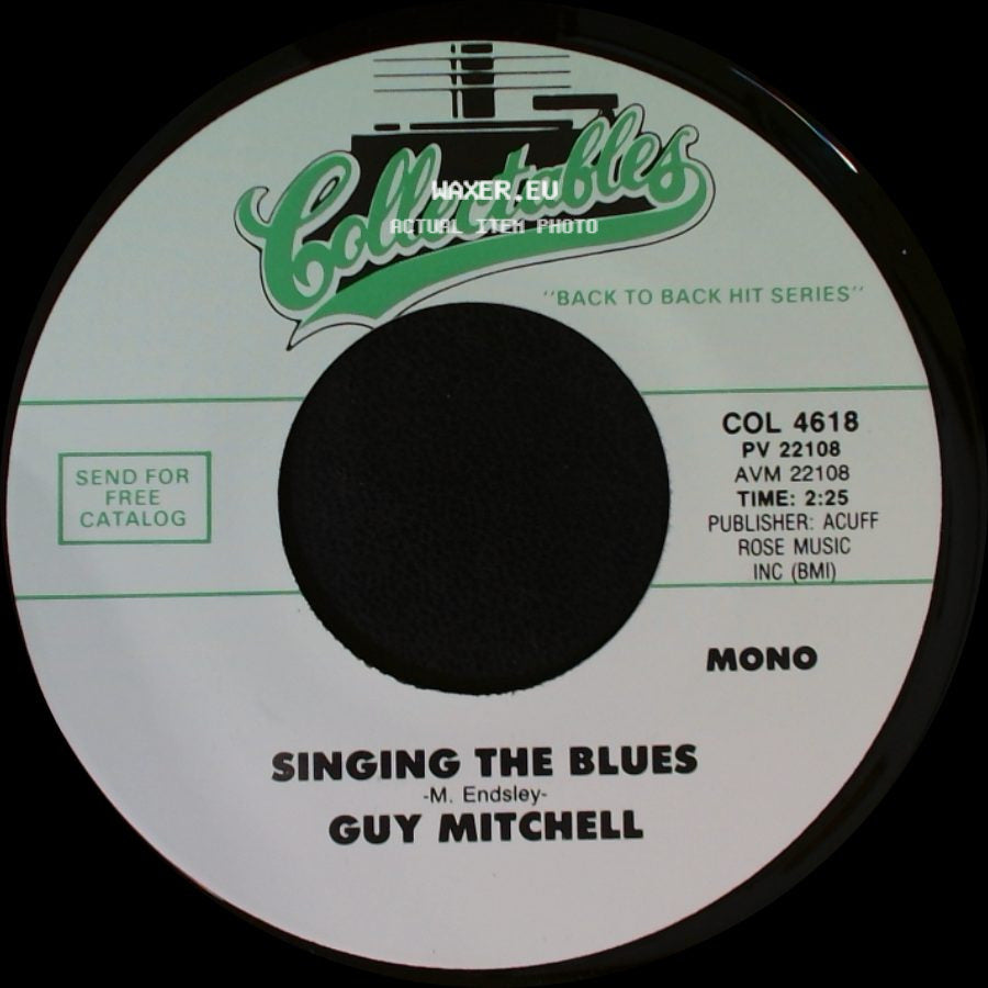 Guy Mitchell - Heartaches By The Number / Singing The Blues side B