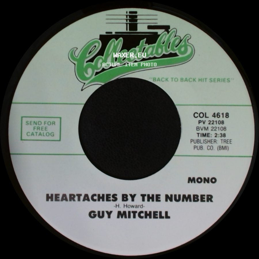 Guy Mitchell - Heartaches By The Number / Singing The Blues side A