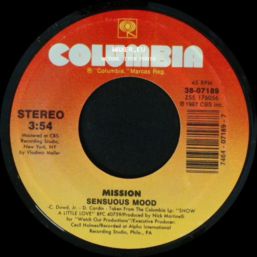 Mission - Sensuous Mood / Show A Little Love side A