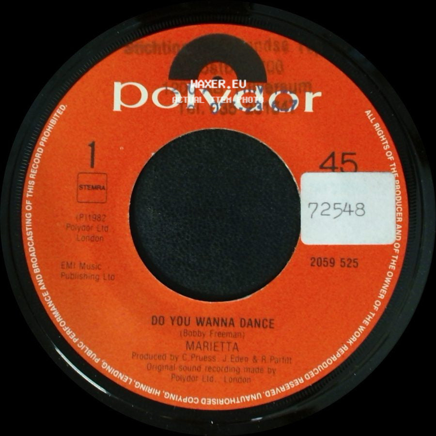 Marietta - Do You Wanna Dance / Only In Your Eyes I See side A