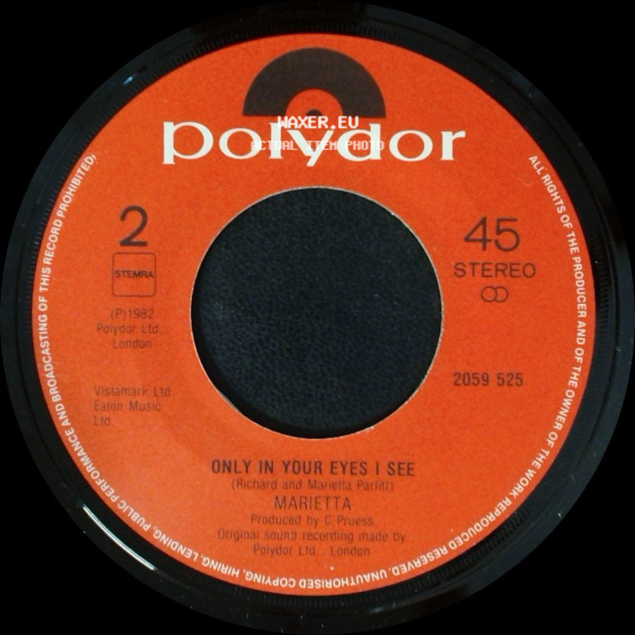 Marietta - Do You Wanna Dance / Only In Your Eyes I See side B