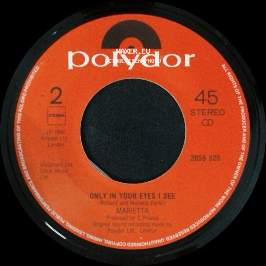 Marietta - Do You Wanna Dance / Only In Your Eyes I See side B