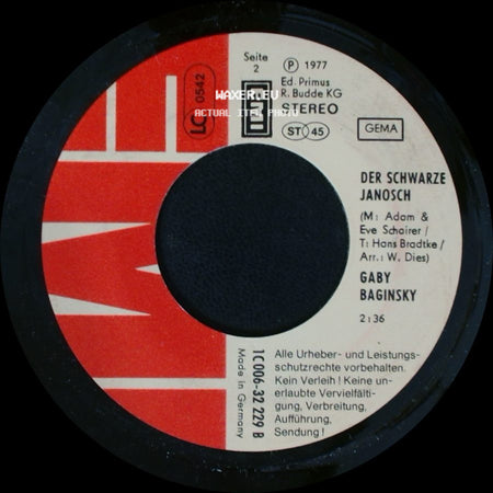 Gaby Baginsky - Mein Charly Ist Klasse / Der Schwarze Janosch side B