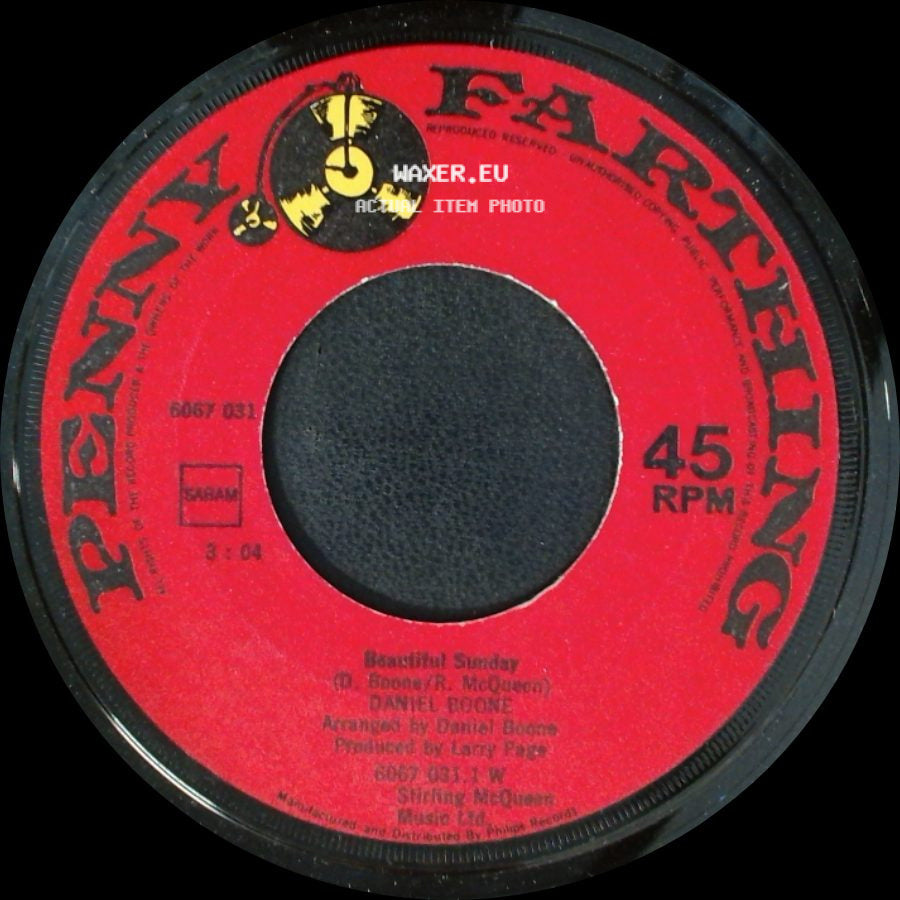 Daniel Boone - Beautiful Sunday / Truly Julie side A