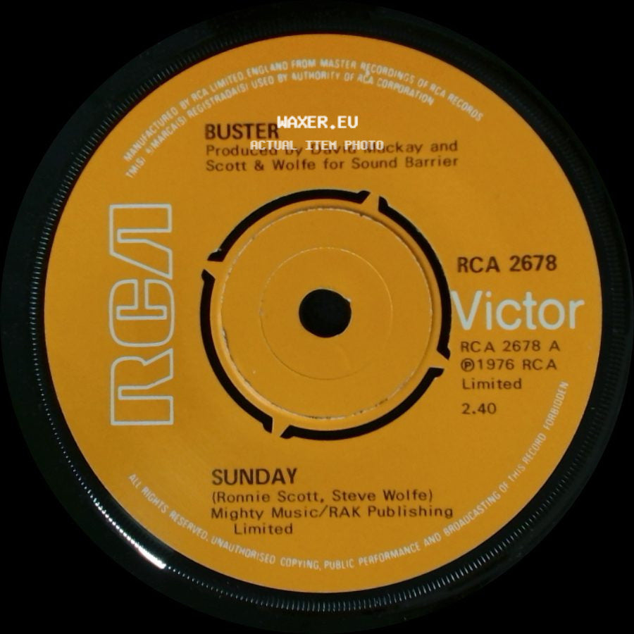 Buster - Sunday / Salt Lake City - Silver Gun side A