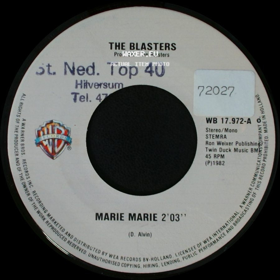 The Blasters - Hollywood Bed / Marie Marie 2'03'' side B