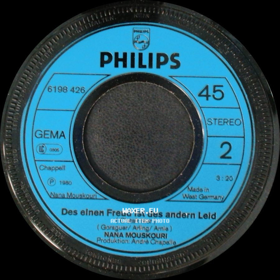 Nana Mouskouri - Des Einen Freud Ist Des Andern Leid / La Provence (Du Blühendes Land) side A