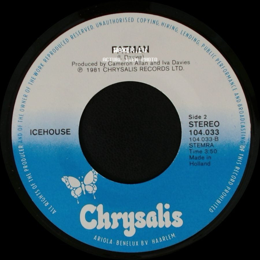 Icehouse - I Can't Help Myself / Fatman side B