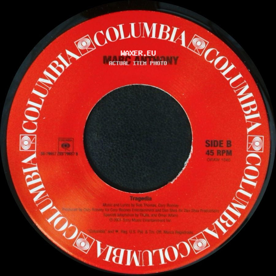 Marc Anthony - Tragedy / Tragedia side B