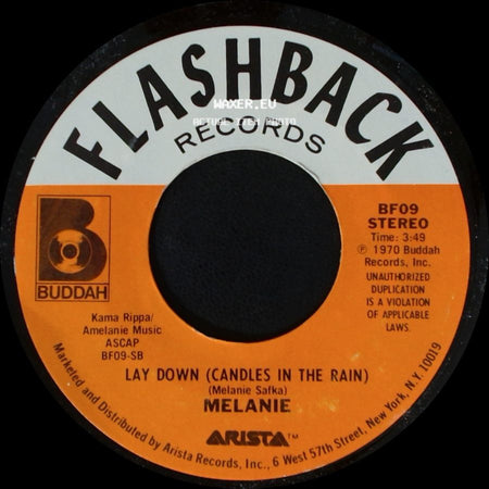 Melanie - Lay Down (Candles In The Rain) / What Have They Done To My Song, Ma side A