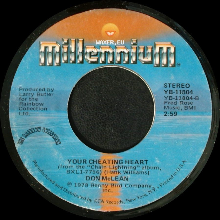 Don Mclean - Since I Don't Have You / Your Cheating Heart side B