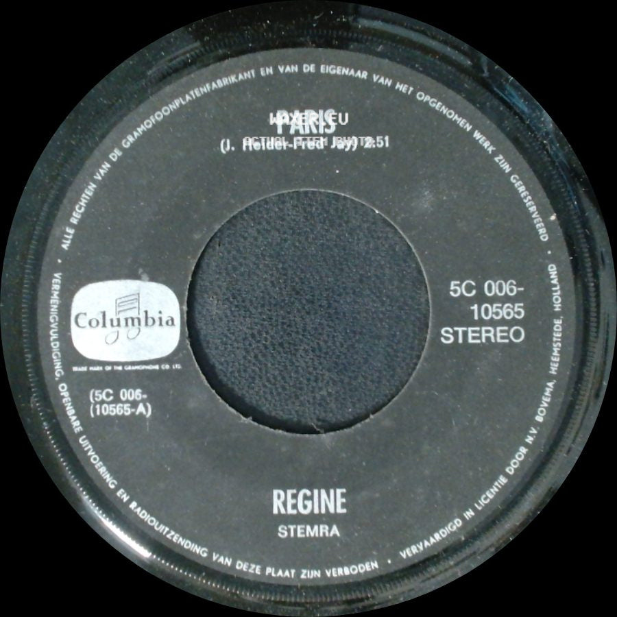 Regine - Paris / Liebe Für Liebe side A