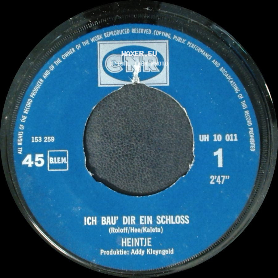Heintje - Du Sollst Nicht Weinen / Ich Bau' Dir Ein Schloss side B