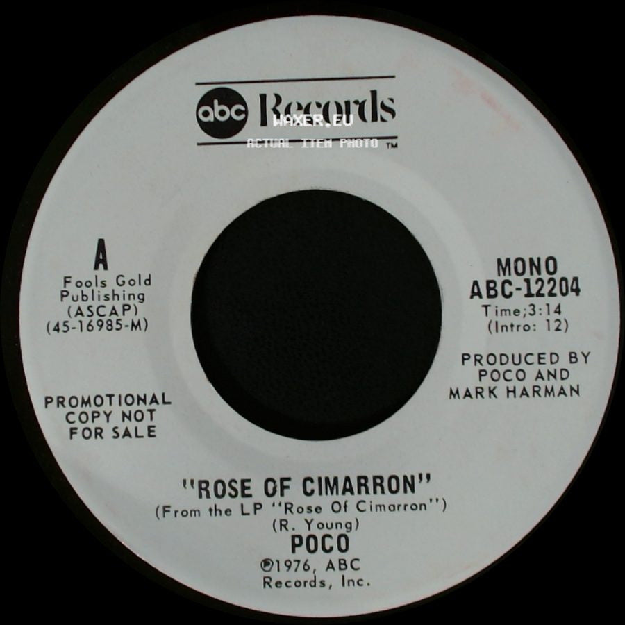 Poco - Rose Of Cimarron / "Rose Of Cimarron" side A