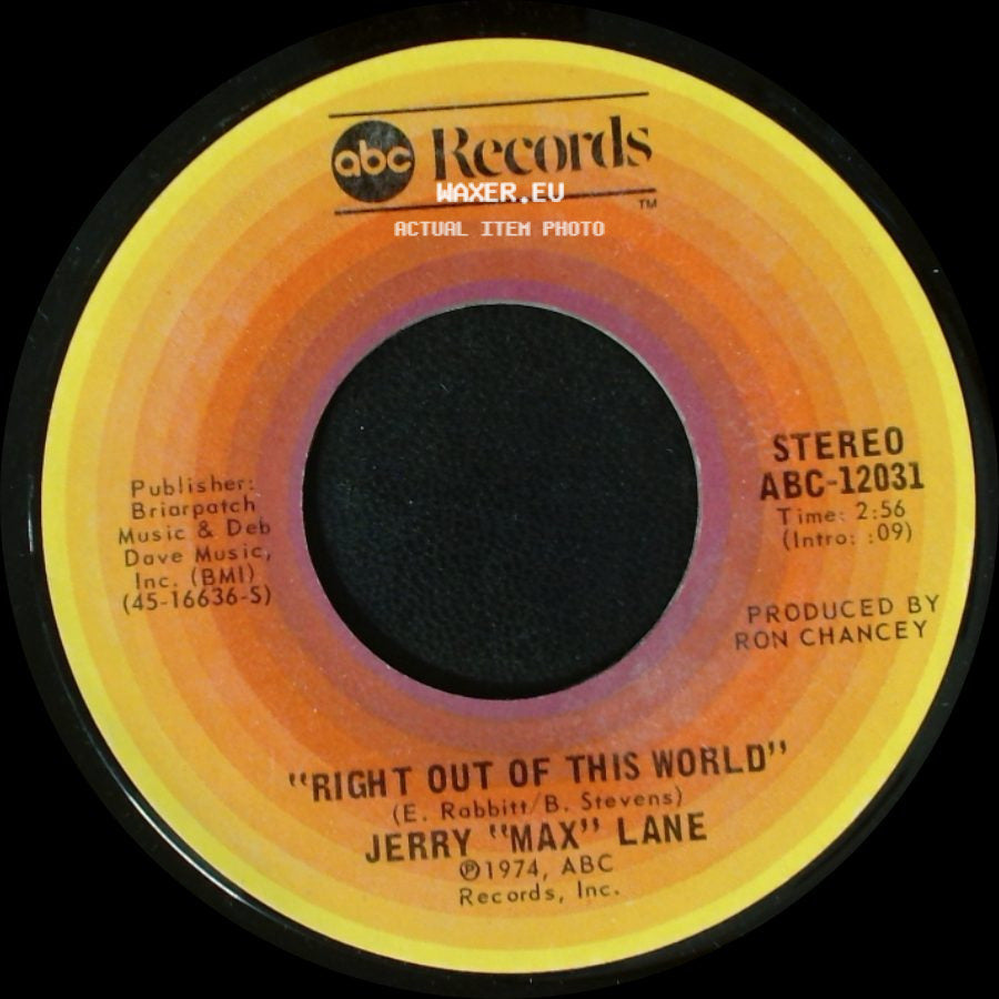 Jerry "Max" Lane - Right Out Of This World / Fine As Wine side A