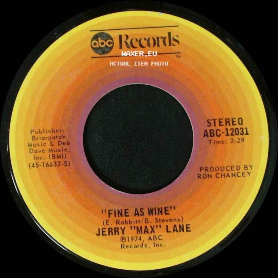 Jerry "Max" Lane - Right Out Of This World / Fine As Wine side B