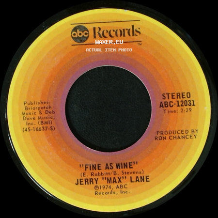 Jerry "Max" Lane - Right Out Of This World / Fine As Wine side B