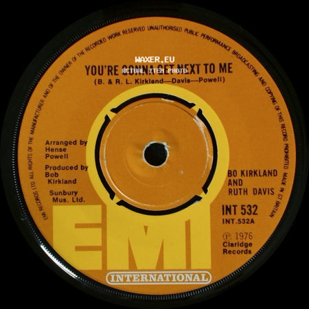 Bo Kirkland And Ruth Davis - Stay Out My Kitchen (If You Can't Stand The Heat) / You're Gonna Get Next To Me side B