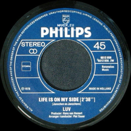 Luv - Life Is On My Side [2'38''] / Trojan Horse side A