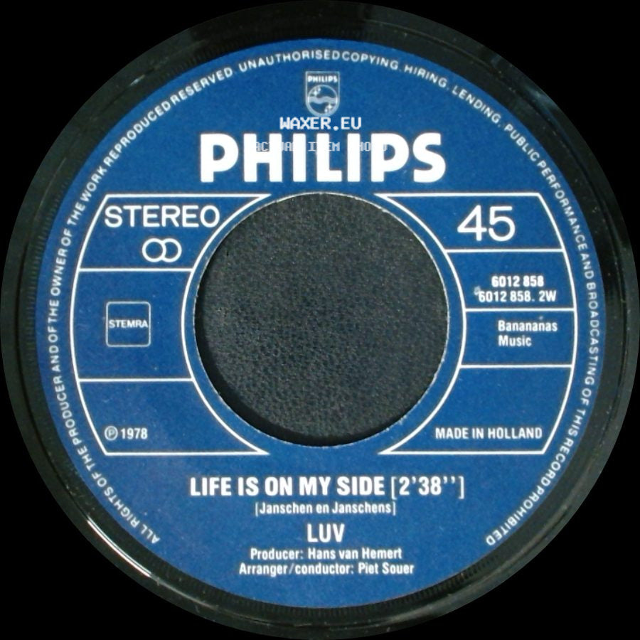 Luv - Life Is On My Side [2'38''] / Trojan Horse side A