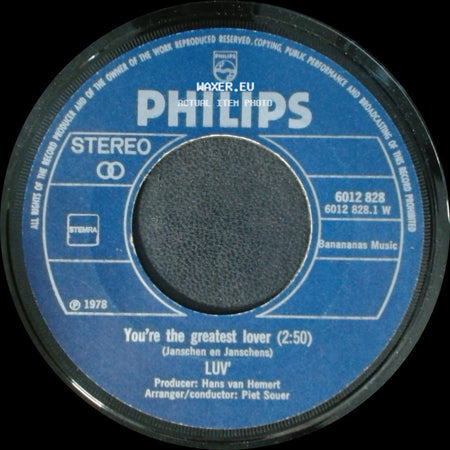 Luv' - Everybody's Shakin' Hands On Broadway / You're The Greatest Lover (2:50) side B