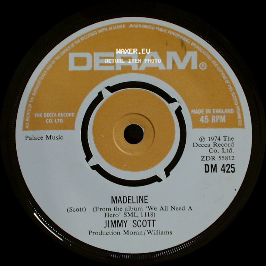 Jimmy Scott - Madeline / We All Need A Hero side A