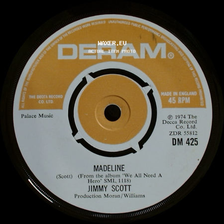 Jimmy Scott - Madeline / We All Need A Hero side A
