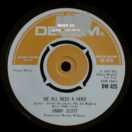 Jimmy Scott - Madeline / We All Need A Hero side B