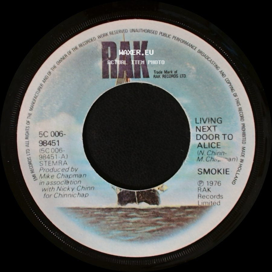 Smokie - Run To You / Living Next Door To Alice side B