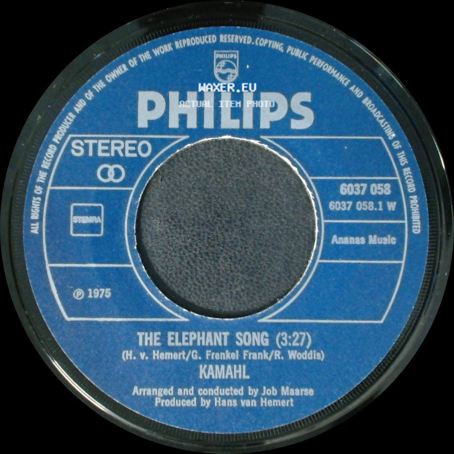 Kamahi - A Daisy A Day (3:05) / The Elephant Song side B