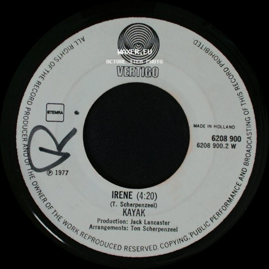 Kayak - Irene (4:20) / Starlight Dancer side A