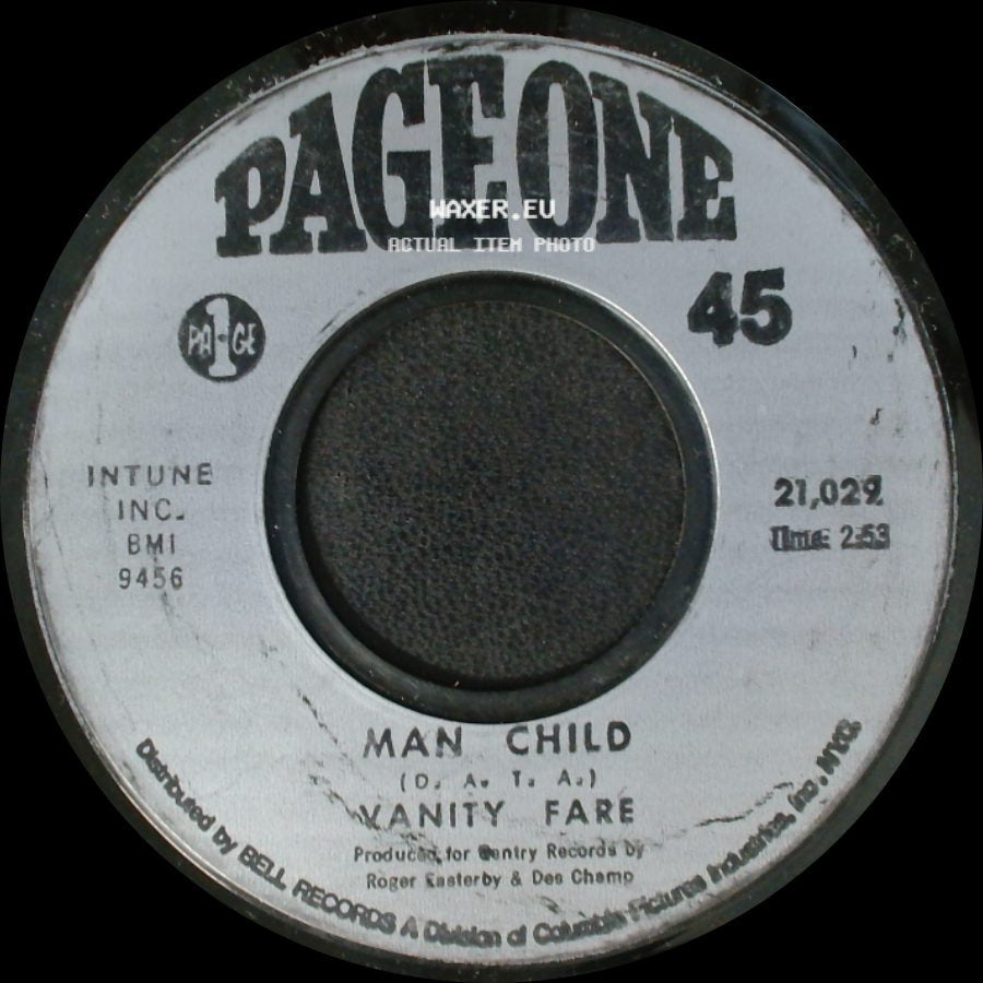 Vanity Fare - Hitchin' A Ride / Man Child side B