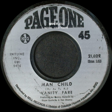 Vanity Fare - Hitchin' A Ride / Man Child side B