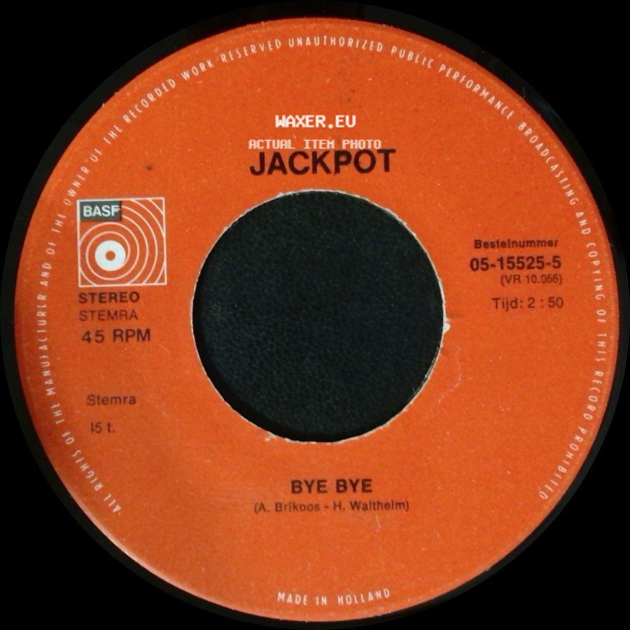 Jackpot - Bye Bye / Coco (Not Coming Today) side A