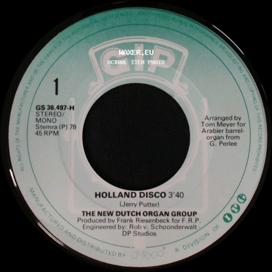 The New Dutch Organ Group - Holland Disco / The Blue Pillar side A
