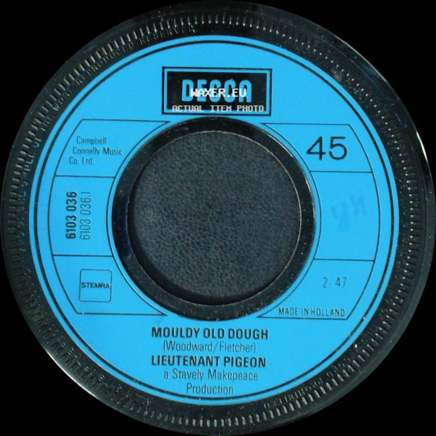 Lieutenant Pigeon - The Villain / Mouldy Old Dough side B