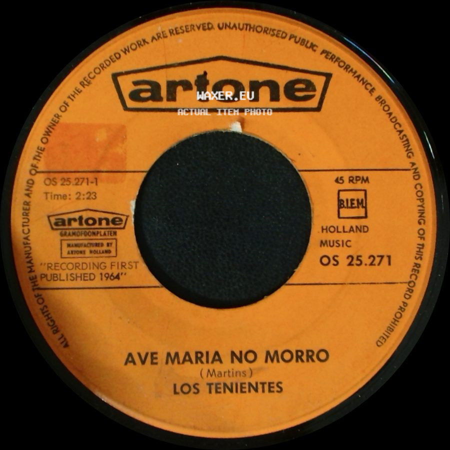 Los Tenientes - Entre San Juan Y Mendoza / Ave Maria No Morro side B