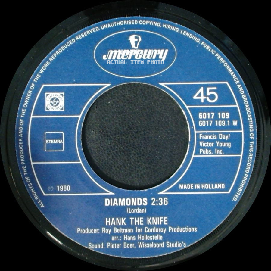 Hank The Knife - Diamonds / Tenderfoot side A