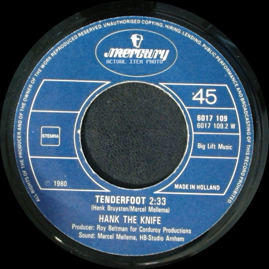 Hank The Knife - Diamonds / Tenderfoot side B