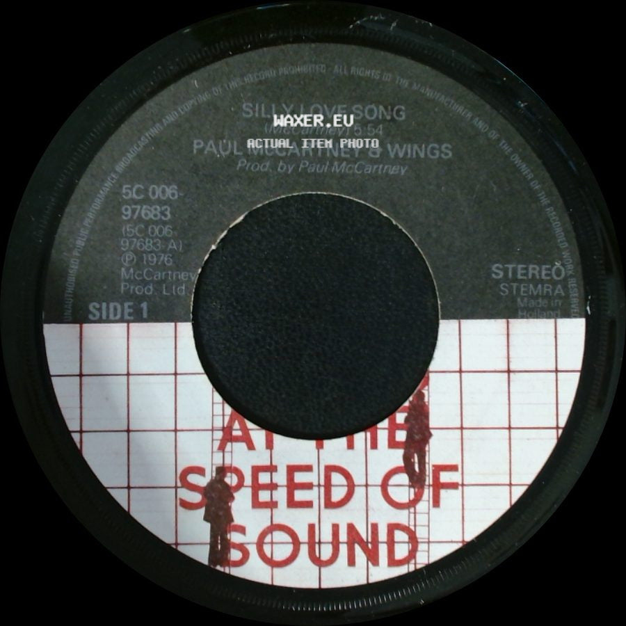 Paul Mccartney & Wings - Silly Love Song / Cook Of The House side A