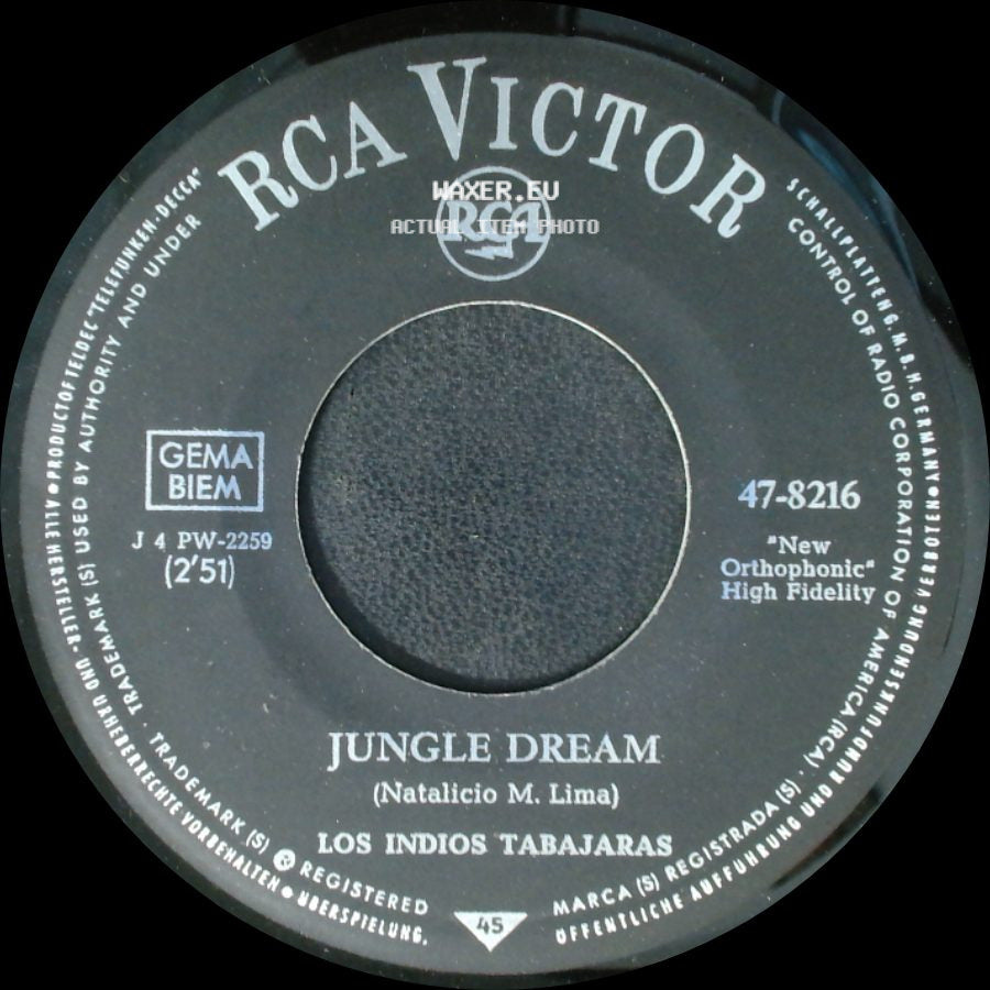 Los Indios Tabajaras - Maria Elena / Jungle Dream side B