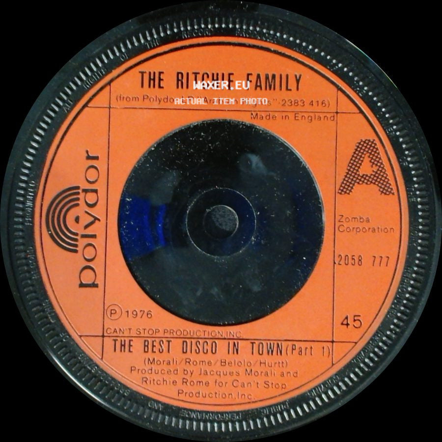 The Ritchie Family - The Best Disco In Town (Part 1) / The Best Disco In Town (Part 2) side A